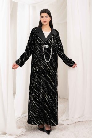 White Storm Abaya – Code: F16